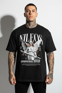 Battle God Oversized Shirt mit Frontprint – Miniaturansicht 1