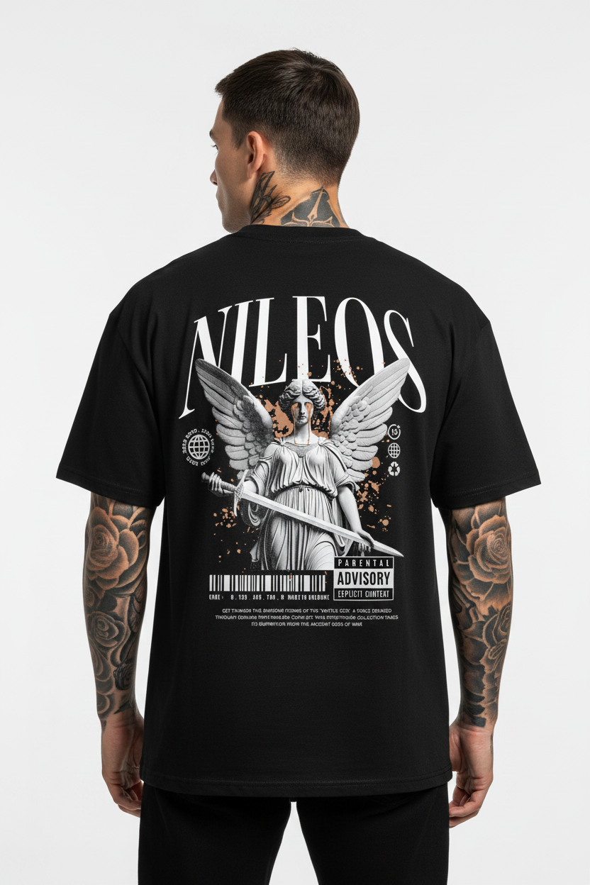 Battle God Oversized Shirt mit Backprint