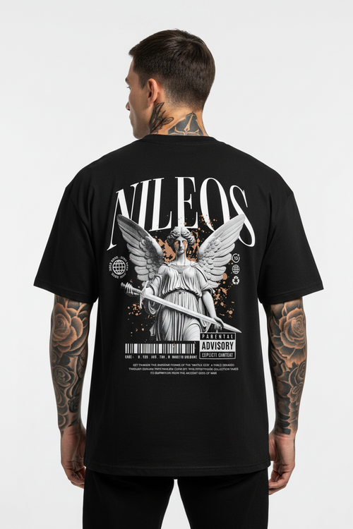 Battle God Oversized Shirt mit Backprint