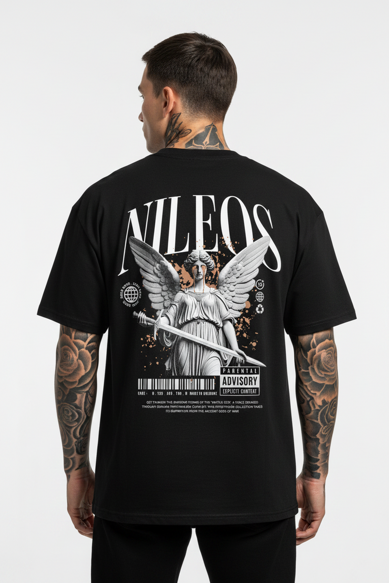 Battle God Oversized Shirt mit Backprint