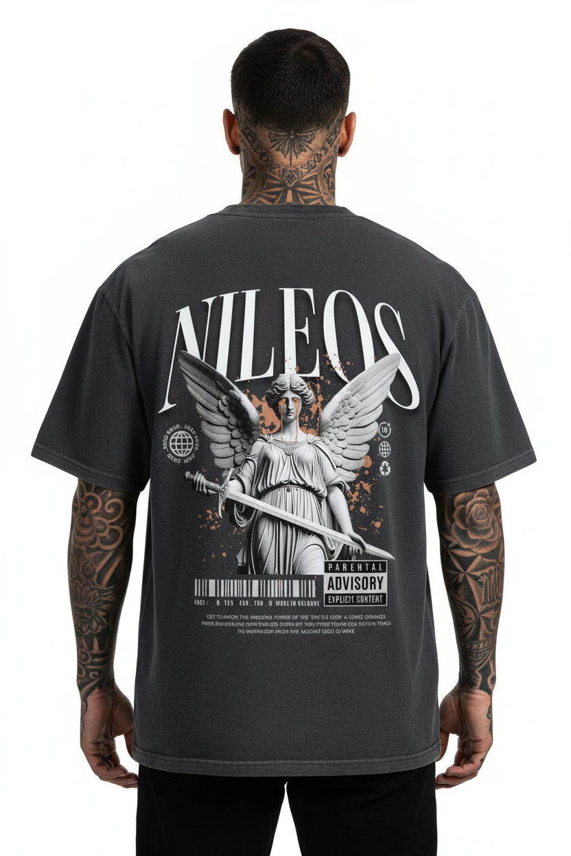 Battle God Oversized Shirt mit Backprint
