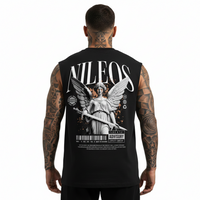 Battle God Sleeveless Oversized Tee mit Backprint – Miniaturansicht 1