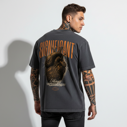 Heart Oversized Shirt mit Backprint