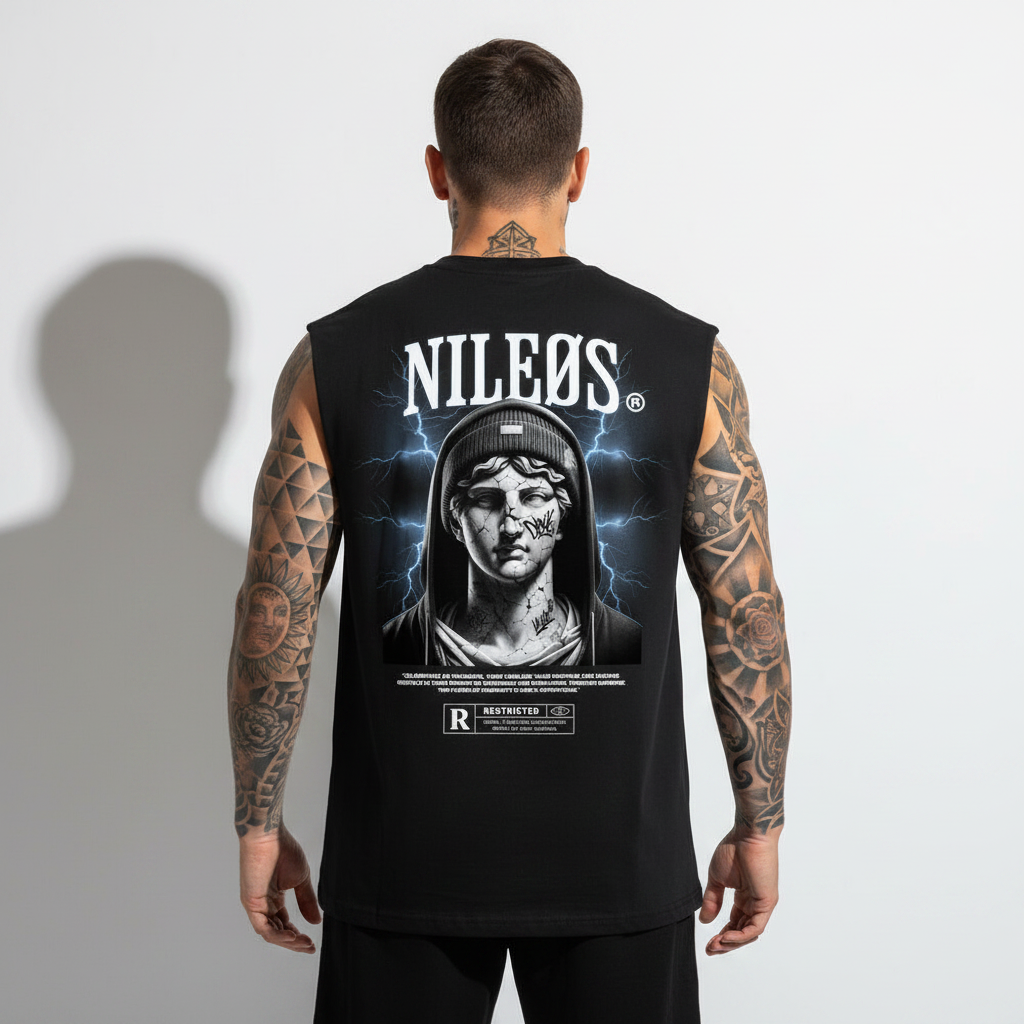 NOBLE ASPIRATIONS Sleeveless Oversized Tee mit Backprint