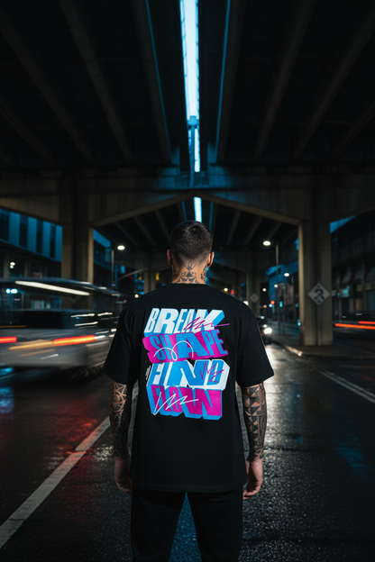 FLOW Oversized Shirt mit Backprint
