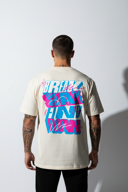 FLOW Oversized Shirt mit Backprint
