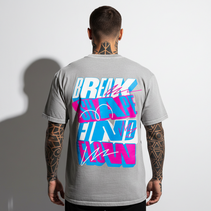 FLOW Oversized Shirt mit Backprint