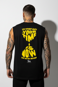 Your Time Is Now Sleeveless Oversized Tee mit Backprint – Miniaturansicht 1