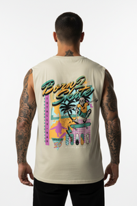 Born 2 Skate Sleeveless Oversized Tee mit Backprint – Miniaturansicht 2