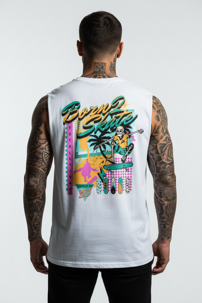 Born 2 Skate Sleeveless Oversized Tee mit Backprint