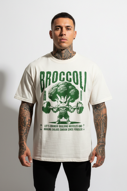 Broccoli Oversized Shirt mit Frontprint