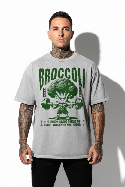 Broccoli Oversized Shirt mit Frontprint