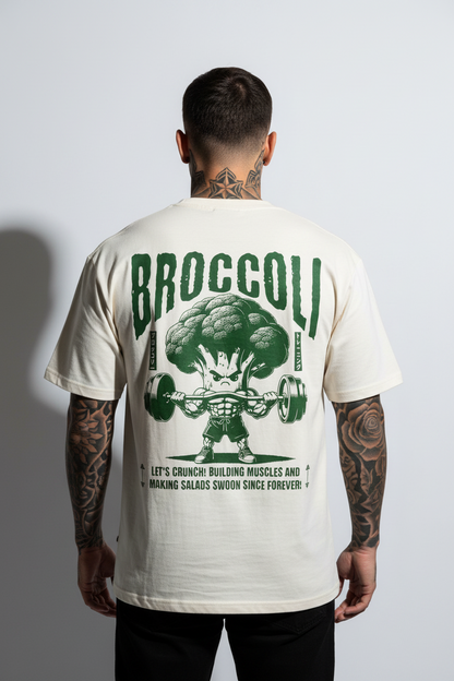 Broccoli Oversized Shirt mit Backprint