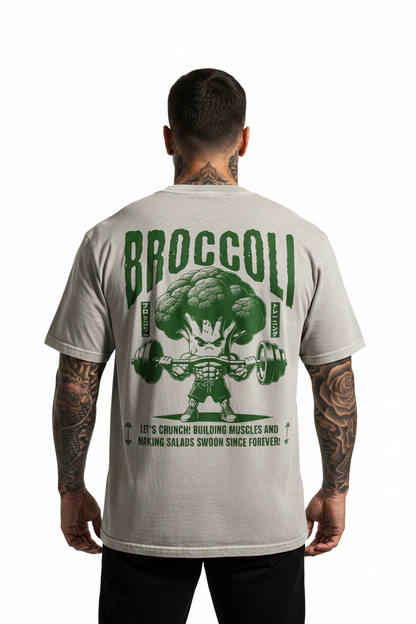 Broccoli Oversized Shirt mit Backprint