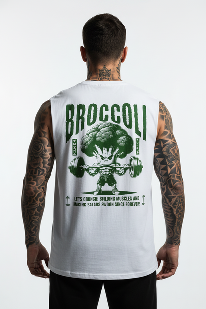 Broccoli Sleeveless Oversized Tee mit Backprint