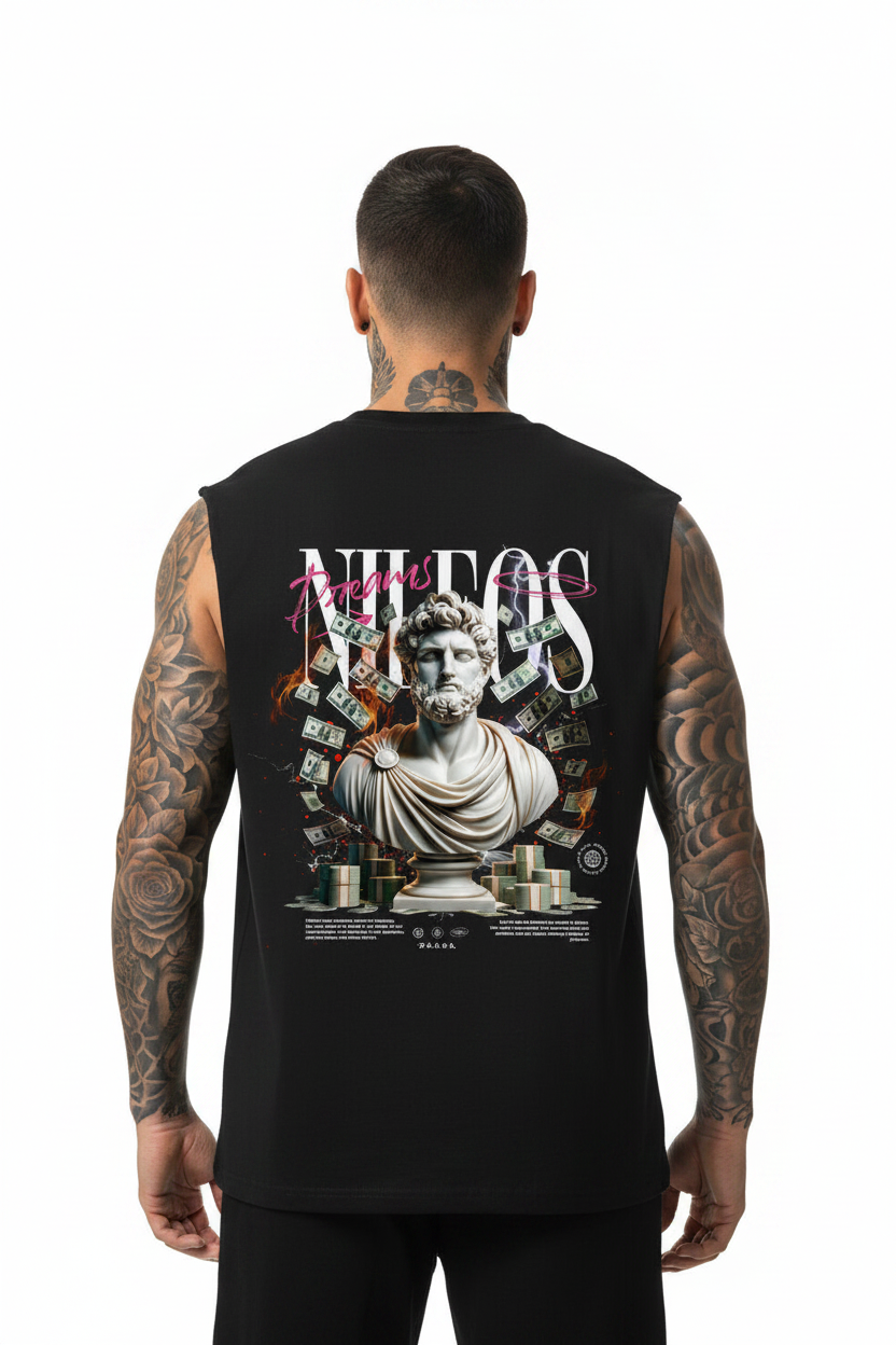 Dreams Sleeveless Oversized Tee mit Backprint