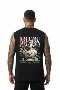 Dreams Sleeveless Oversized Tee mit Backprint – Miniaturansicht 1