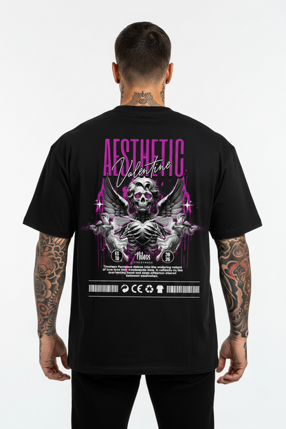 AESTHETIC Oversized Shirt mit Backprint