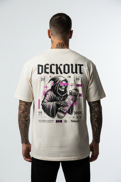 Deckout Oversized Shirt mit Backprint