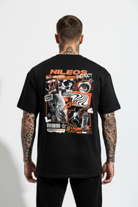 Grit and Noise Oversized Shirt mit Backprint – Miniaturansicht 1