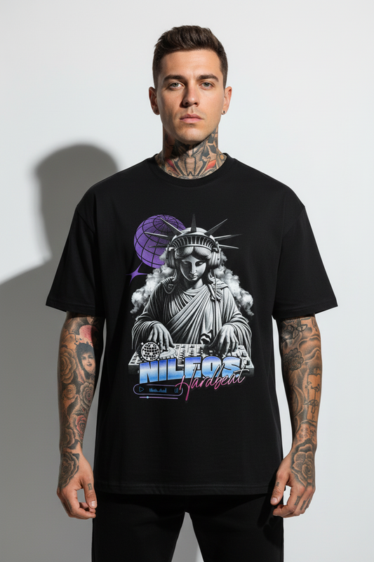 Hardbeat Oversized Shirt mit Frontprint