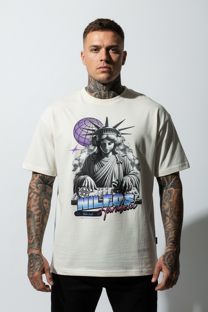 Hardbeat Oversized Shirt mit Frontprint