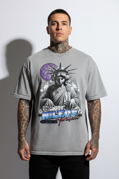 Hardbeat Oversized Shirt mit Frontprint