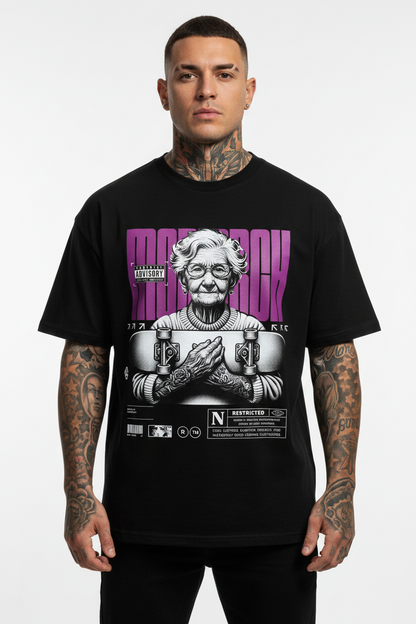 Skating Monarch Oversized Shirt mit Frontprint – NILEOS, Produktfoto 1