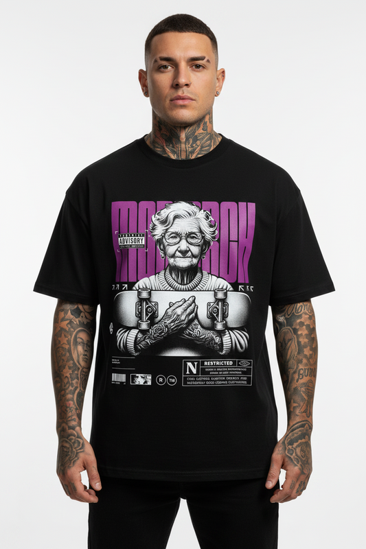 Skating Monarch Oversized Shirt mit Frontprint – NILEOS, Produktfoto 1