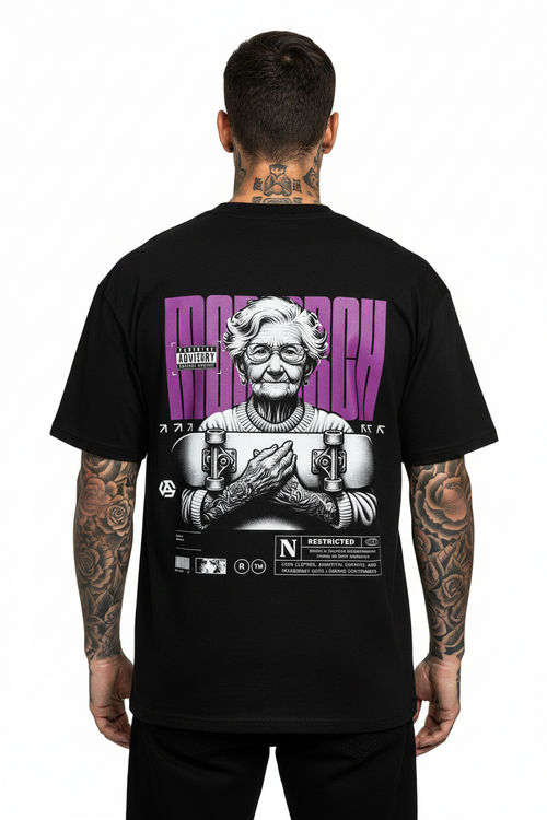 Skating Monarch Oversized Shirt mit Backprint