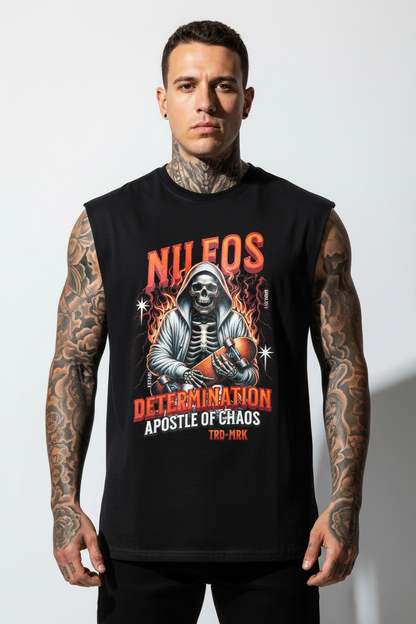 Determination Sleeveless Oversized Tee mit Frontprint – NILEOS, Produktfoto 1