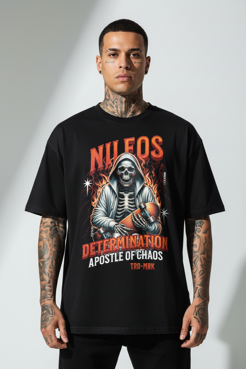 Determination Oversized Shirt mit Frontprint – NILEOS, Produktfoto 1