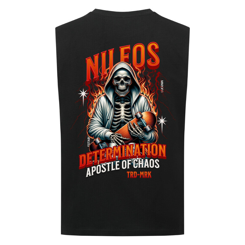 Determination Sleeveless Oversized Tee mit Backprint – NILEOS, Farbe Schwarz