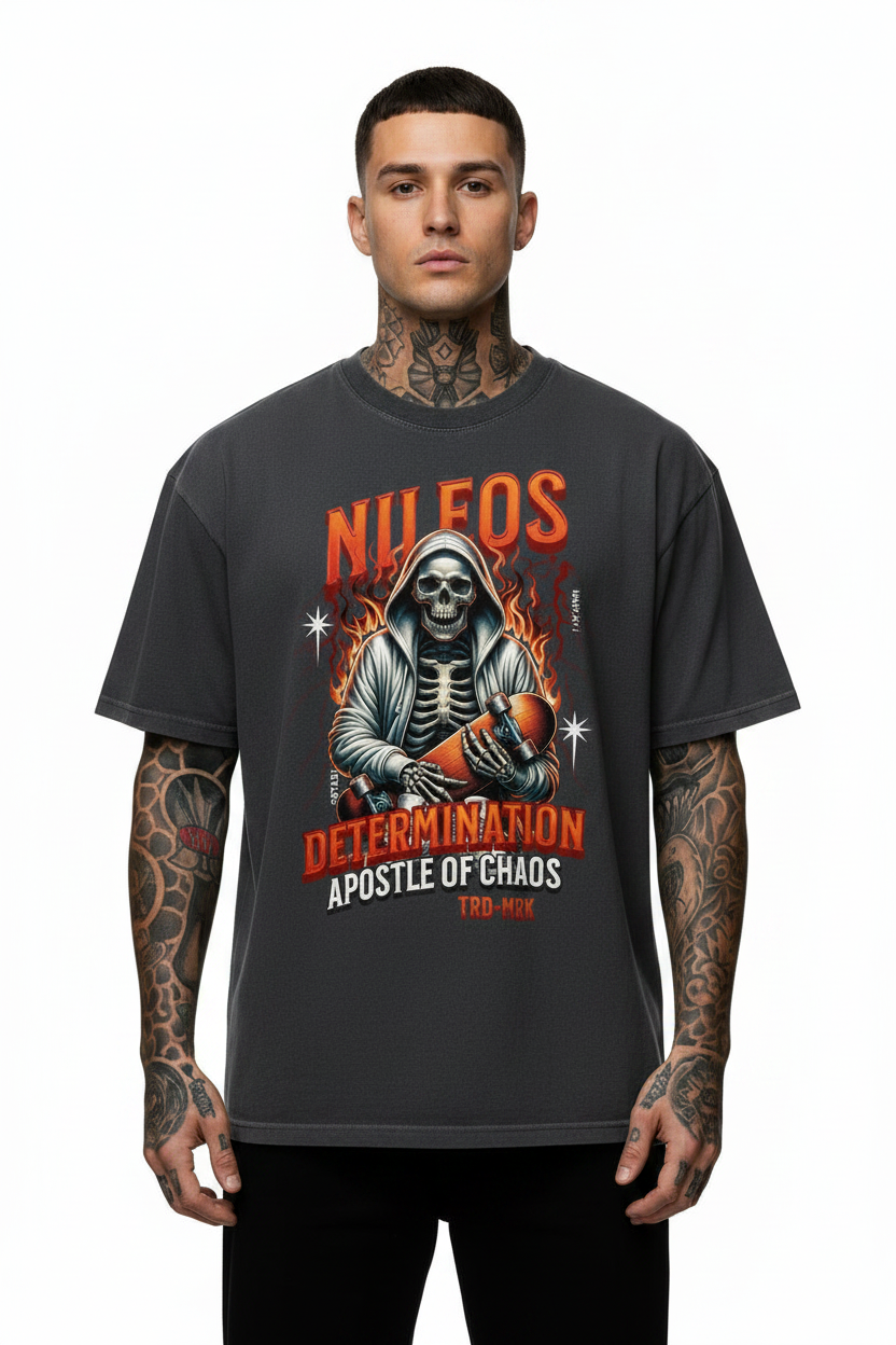 Determination Oversized Shirt mit Frontprint – NILEOS, Produktfoto 2