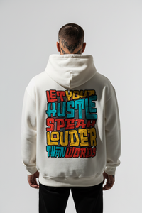 Hustle Louder Oversized Hoodie – Miniaturansicht 2