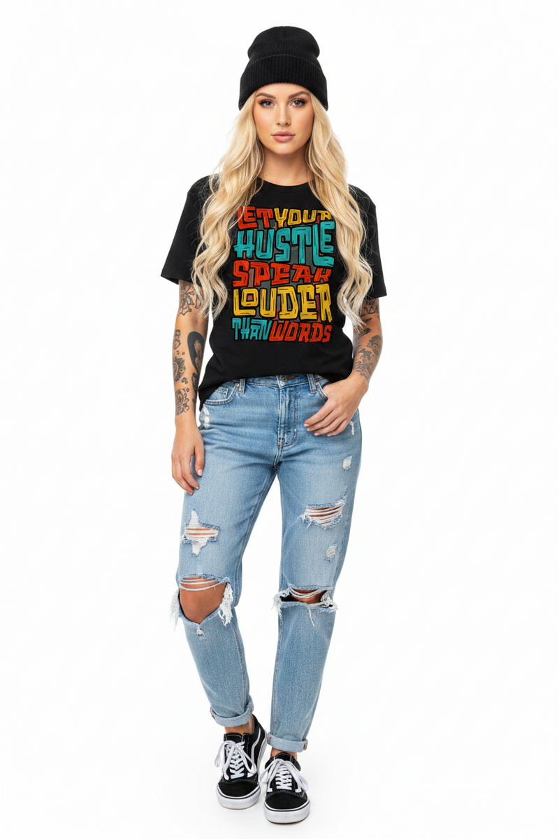 Hustle Louder Premium Organic Shirt Damen