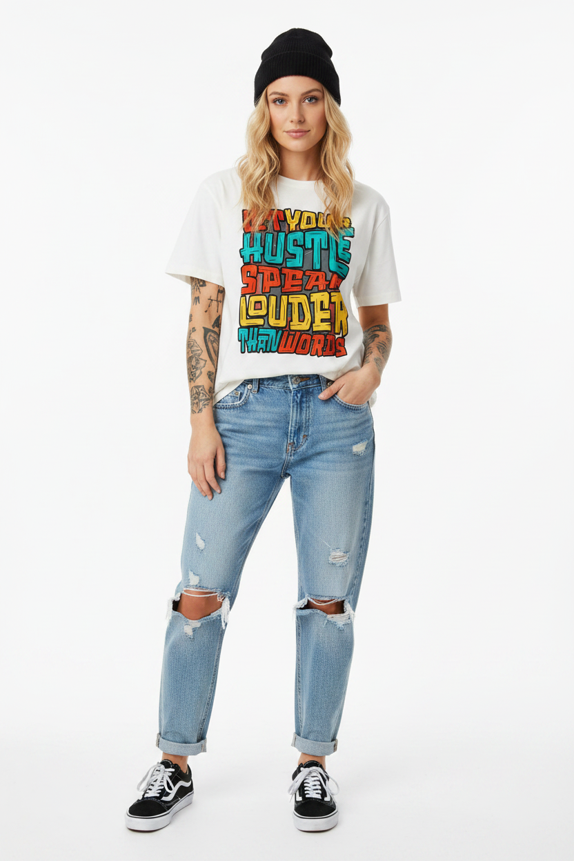 Hustle Louder Premium Organic Shirt Damen