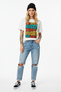 Hustle Louder Premium Organic Shirt Damen – Miniaturansicht 3