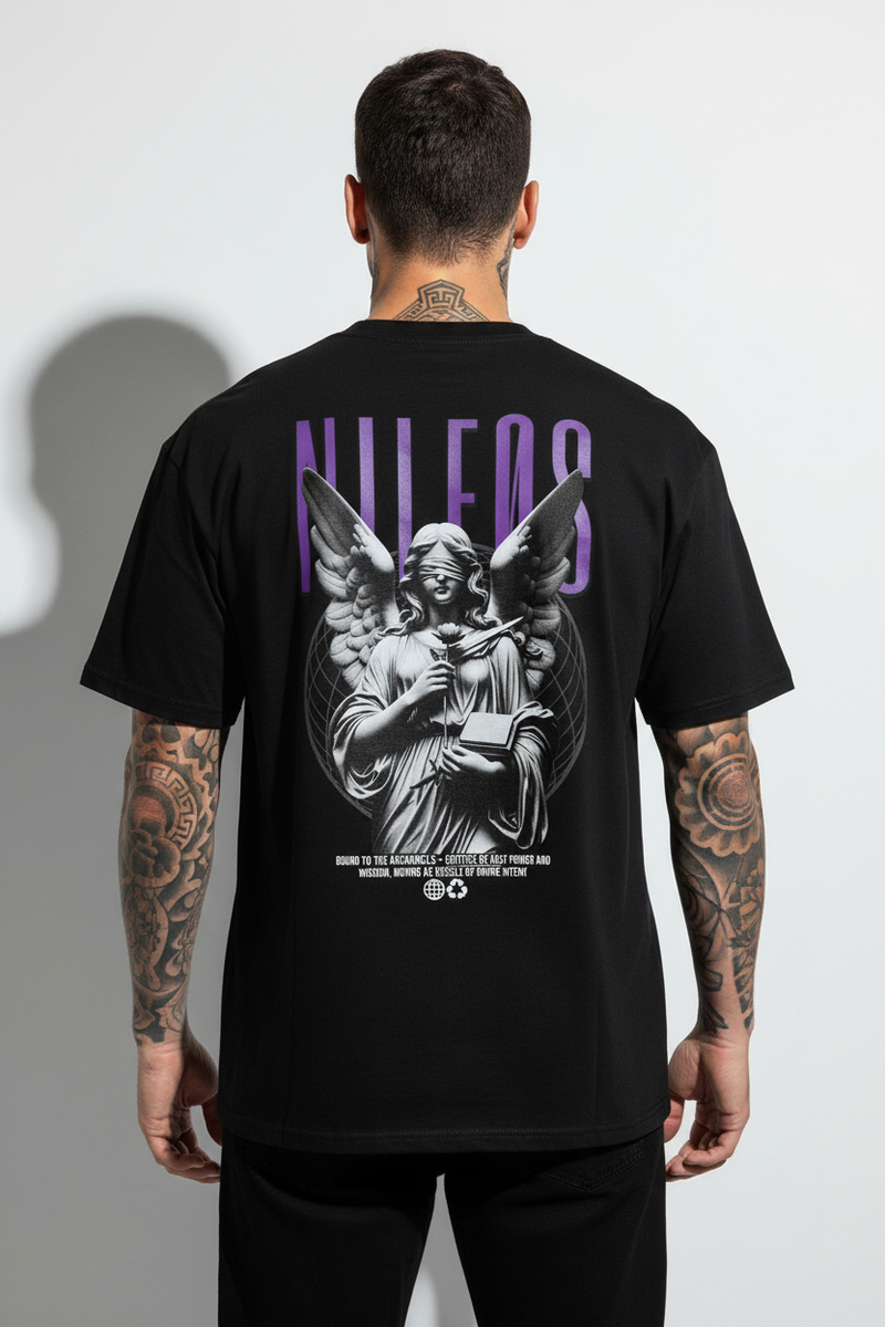 ADIRE ⟡ LABORES  Oversized Shirt mit Backprint – NILEOS, Produktfoto 1
