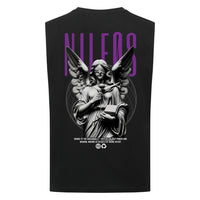 ADIRE ⟡ LABORES  Sleeveless Oversized Tee mit Backprint – NILEOS, Farbe Schwarz – Miniaturansicht 2
