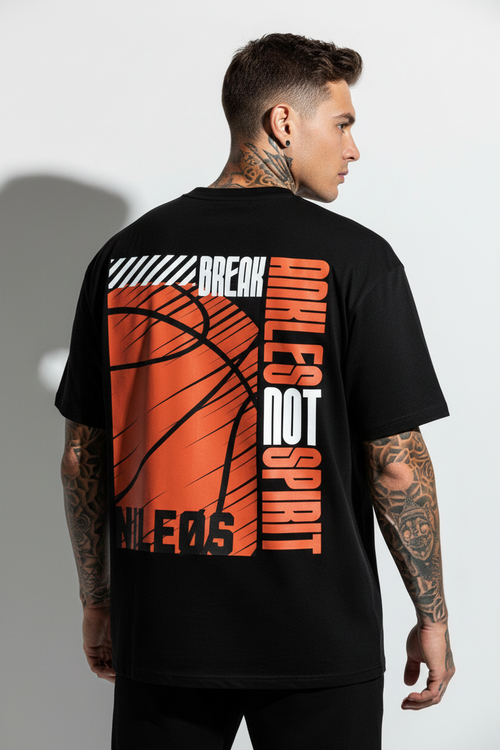 ANKLES Oversized Shirt mit Backprint
