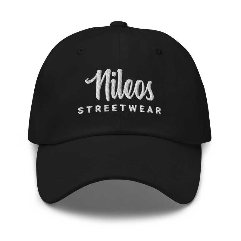 Nileos Dad-Hat in Schwarz – Vorderansicht