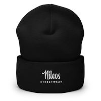 Nileos Beanie in Schwarz – Vorderansicht – Miniaturansicht 1