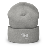 Nileos Beanie in Meliertes Grau – Vorderansicht – Miniaturansicht 2