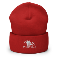 Nileos Beanie in Rot – Vorderansicht – Miniaturansicht 3
