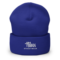 Nileos Beanie in Royalblau – Vorderansicht – Miniaturansicht 10