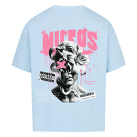 DEADBLØØM Oversized Shirt mit Backprint – NILEOS, Farbe Babyblau – Miniaturansicht 9