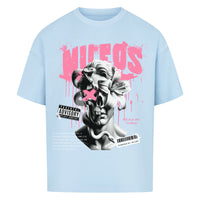DEADBLØØM Oversized Shirt mit Frontprint – NILEOS, Farbe Babyblau – Miniaturansicht 10