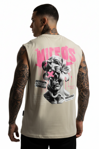 DEADBLØØM Sleeveless Oversized Tee mit Backprint – NILEOS, Produktfoto 2 – Miniaturansicht 2