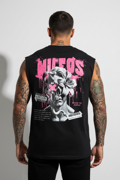 DEADBLØØM Sleeveless Oversized Tee mit Backprint